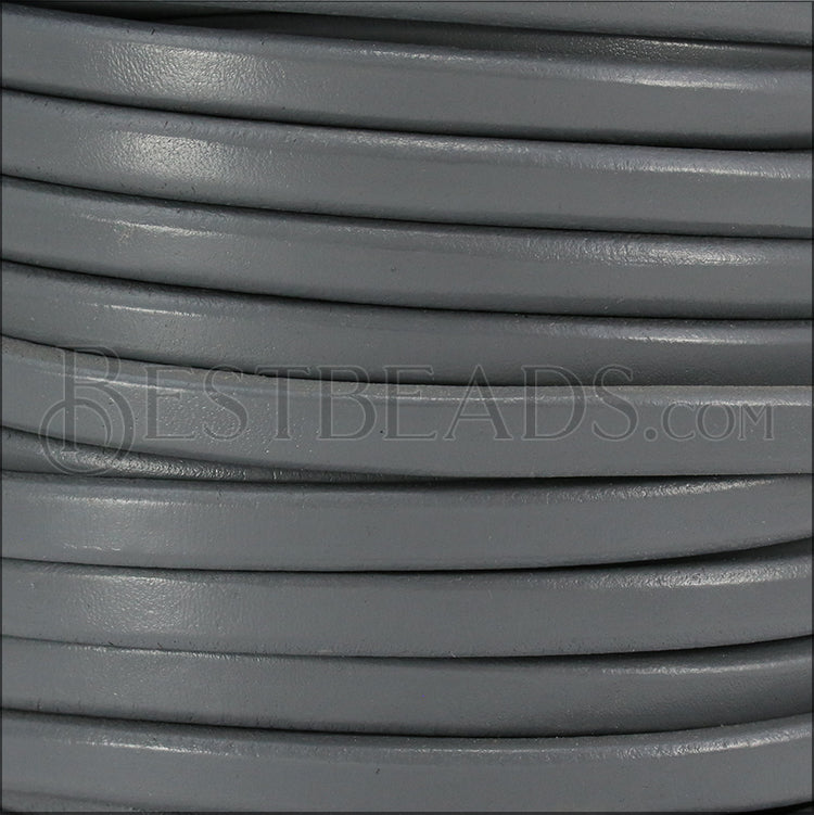 Regaliz® Leather Oval GREY - meter