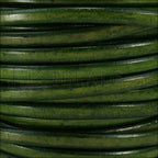Regaliz® Leather Oval DISTRESSED GREEN - meter