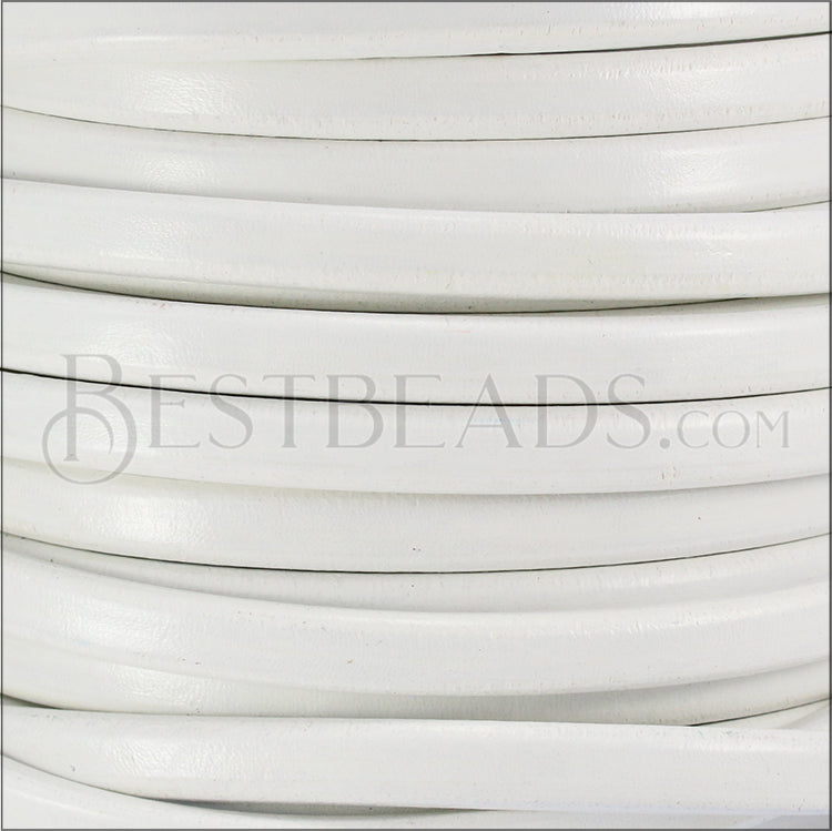 Regaliz® Leather Oval WHITE - meter