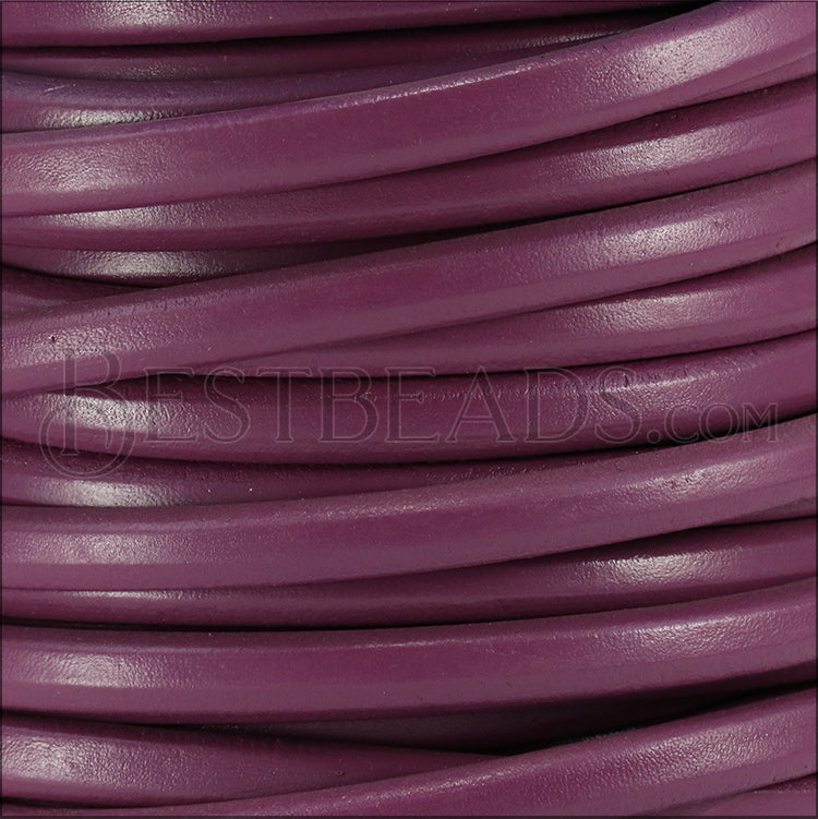 Regaliz® Leather Oval PLUM - meter
