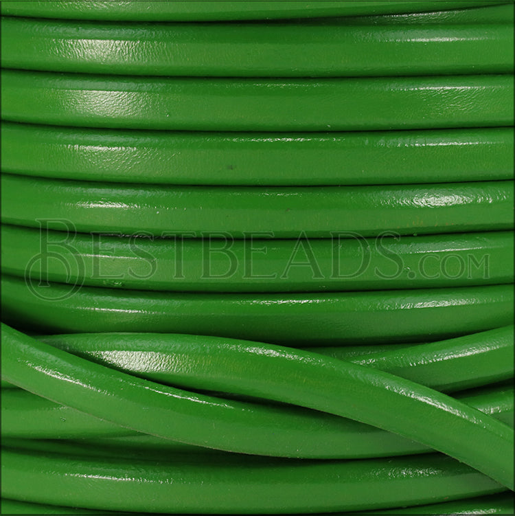 Regaliz® Leather Oval GRASS GREEN - meter