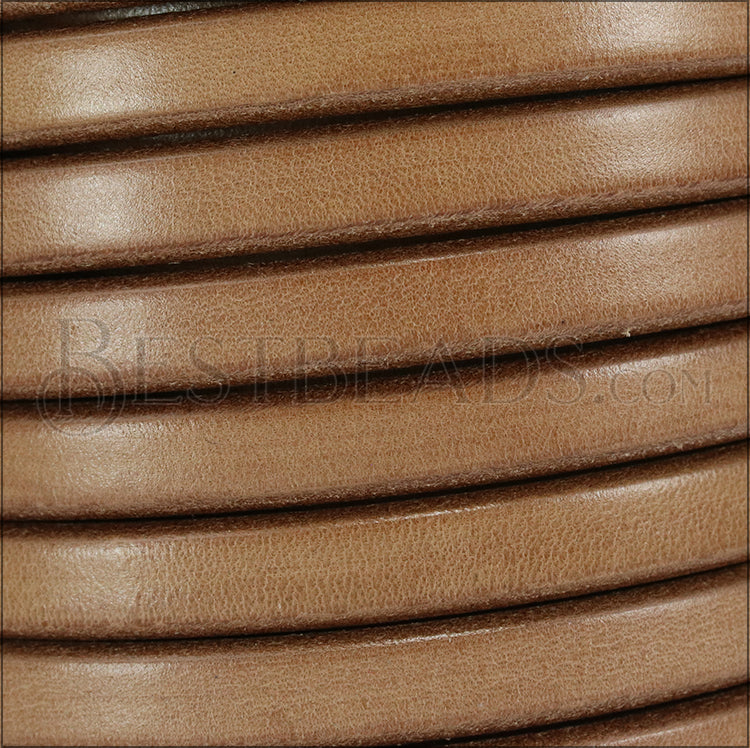 Regaliz® Leather Oval MATT CAMEL - meter