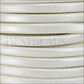 Regaliz® Leather Oval METALLIC WHITE - meter