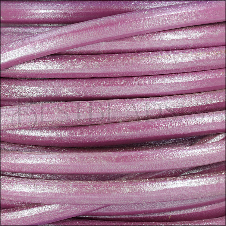 Regaliz® Leather Oval METALLIC ORCHID - meter