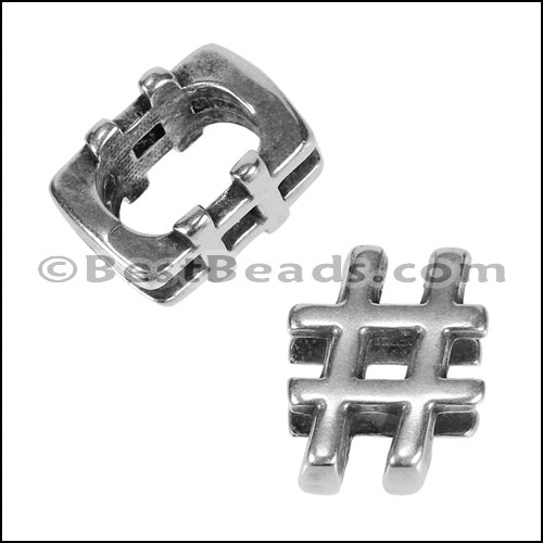 Regaliz® alpha # spacer ANT SILVER - 10 pcs