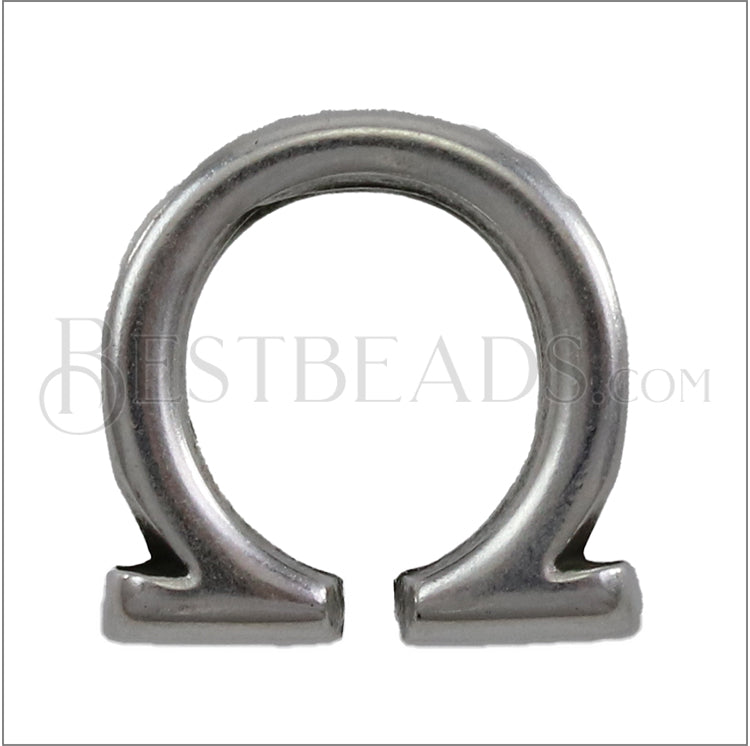 Regaliz® alpha OMEGA spacer per 10 pieces ANT. SILVER