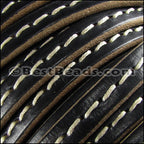 Regaliz® 4.5mm STITCHED leather BEIGE - meter