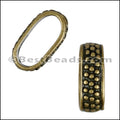 Regaliz® 4.5mm MEDIUM DOTS spacer ANT. BRASS - 10 pcs