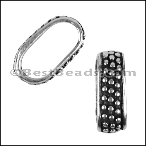 Regaliz® 4.5mm MEDIUM DOTS spacer ANT. SILVER - 10 pcs