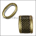 Regaliz® 4.5mm LARGE DOTS spacer ANT. BRASS - 10 pcs