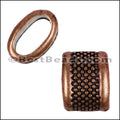 Regaliz® 4.5mm LARGE DOTS spacer ANT. COPPER - 10 pcs