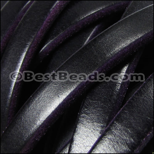 Regaliz® 4.5mm TWO TONE leather PURPLE - meter