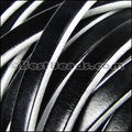 Regaliz® 4.5mm TWO TONE leather WHITE - meter