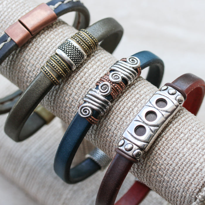 Featured on the second bracelet from the top