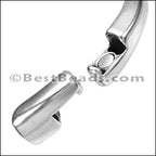 Regaliz® HALF CIRCLE Magnetic Clasp ANT. SILVER - 5 clasps