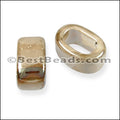 Regaliz® 10mm OVAL ceramic bead BEIGE:CREAM - 10 pcs