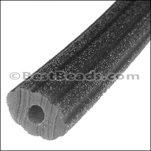 Regaliz® Corduroy Rubber BLACK - 2 meters