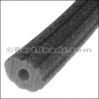 Regaliz® Corduroy Rubber BLACK - 2 meters