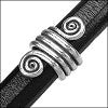 Regaliz® SPIRAL spacer ANT. SILVER - 10 pcs