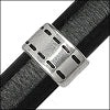 Regaliz® SMALL STITCHED spacer ANT. SILVER - 10 pcs