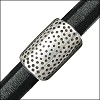 Regaliz® HAMMERED spacer ANT. SILVER - 10 pcs