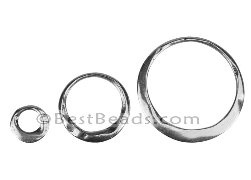 LARGE IRREGULAR RING slider ANT COPPER - 5 pcs