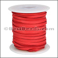 3/16 inch Deerskin Lace RED - 50ft SPOOL