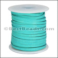 1/8 inch Deerskin Lace CYAN - 50ft SPOOL