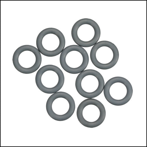 10mm rubber o - rings 10 pcs CHARCOAL