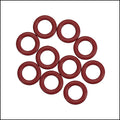 10mm rubber o - rings 10 pcs MERLOT