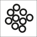10mm rubber o - rings 10 pcs BLACK
