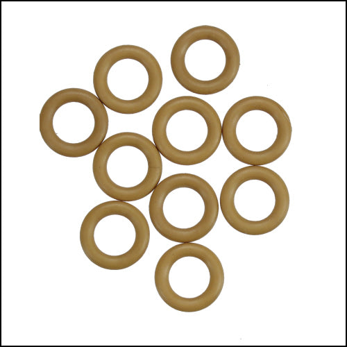 10mm rubber o - rings 10 pcs TAN