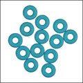 5mm rubber o - rings 10 pcs SKY BLUE