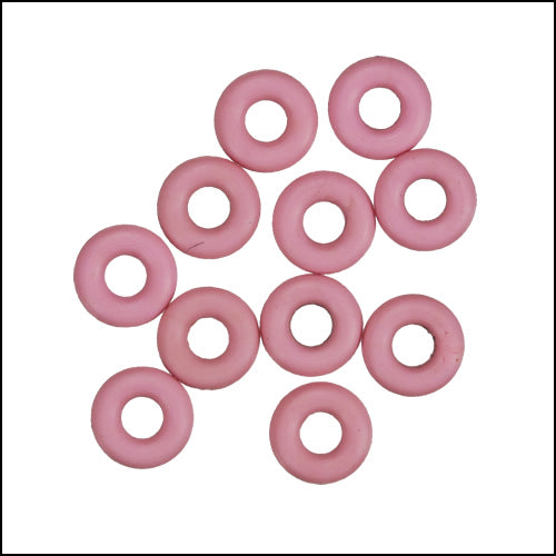 5mm rubber o - rings 10 pcs PINK