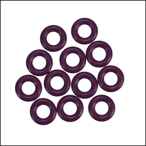 7.25mm rubber o - rings 10 pcs AMETHYST