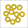 7.25mm rubber o - rings 10 pcs LEMON