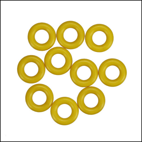 7.25mm rubber o - rings 10 pcs LEMON