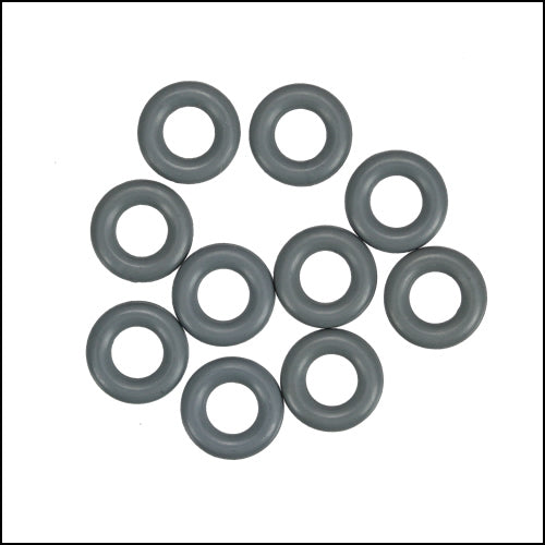 7.25mm rubber o - rings 10 pcs CHARCOAL