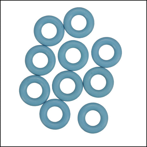 7.25mm rubber o - rings 10 pcs ICE BLUE