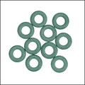 7.25mm rubber o - rings 10 pcs SAGE GREEN