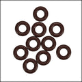 7.25mm rubber o - rings 10 pcs CHOCOLATE