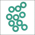 7.25mm rubber o - rings 10 pcs AQUA