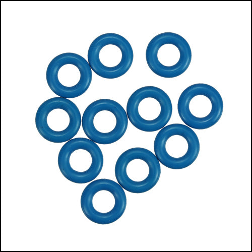 7.25mm rubber o - rings 10 pcs BLUE
