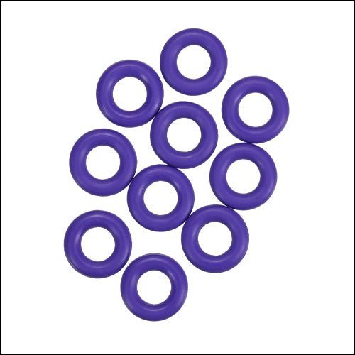 7.25mm rubber o - rings 10 pcs GRAPE