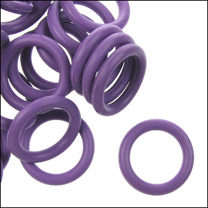 12mm rubber o - rings 10 pcs AMETHYST