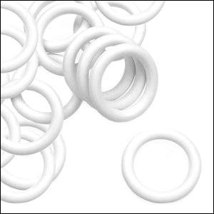 12mm rubber o - rings 10 pcs WHITE
