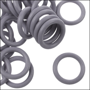 12mm rubber o - rings 10 pcs CHARCOAL