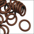 12mm rubber o - rings 10 pcs CHOCOLATE BROWN