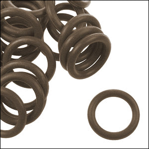 12mm rubber o - rings 10 pcs MUD BROWN
