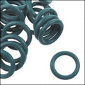 12mm rubber o - rings 10 pcs TEAL GREEN